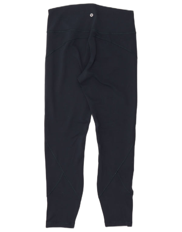 LULULEMON Womens Leggings US 10 Large  Navy Blue Nylon