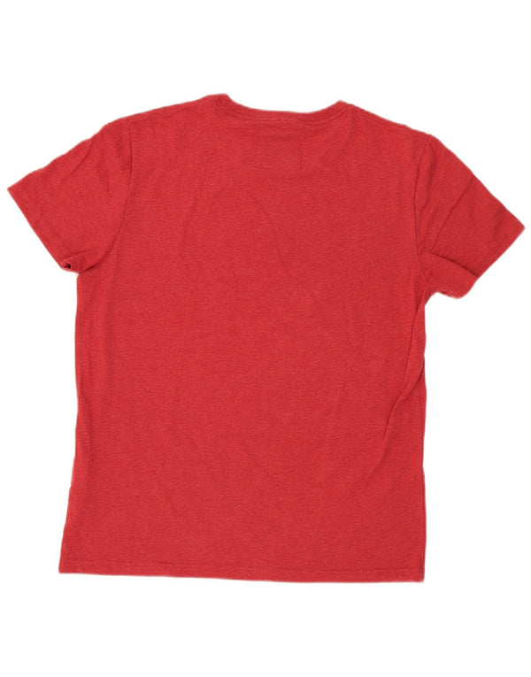 Superdry Mens Graphic T-Shirt Top Large Red Cotton
