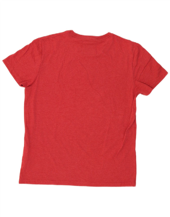 Superdry Mens Graphic T-Shirt Top Large Red Cotton