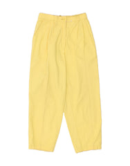 C&A Womens Pegged Chino Trousers W26 L26  Yellow Cotton