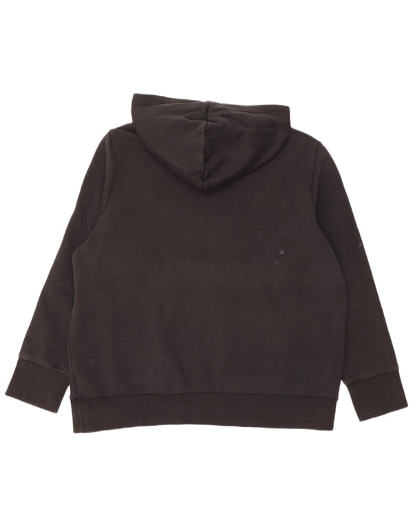 ADIDAS Womens Graphic Hoodie Jumper UK 24/26 2XL Black Cotton