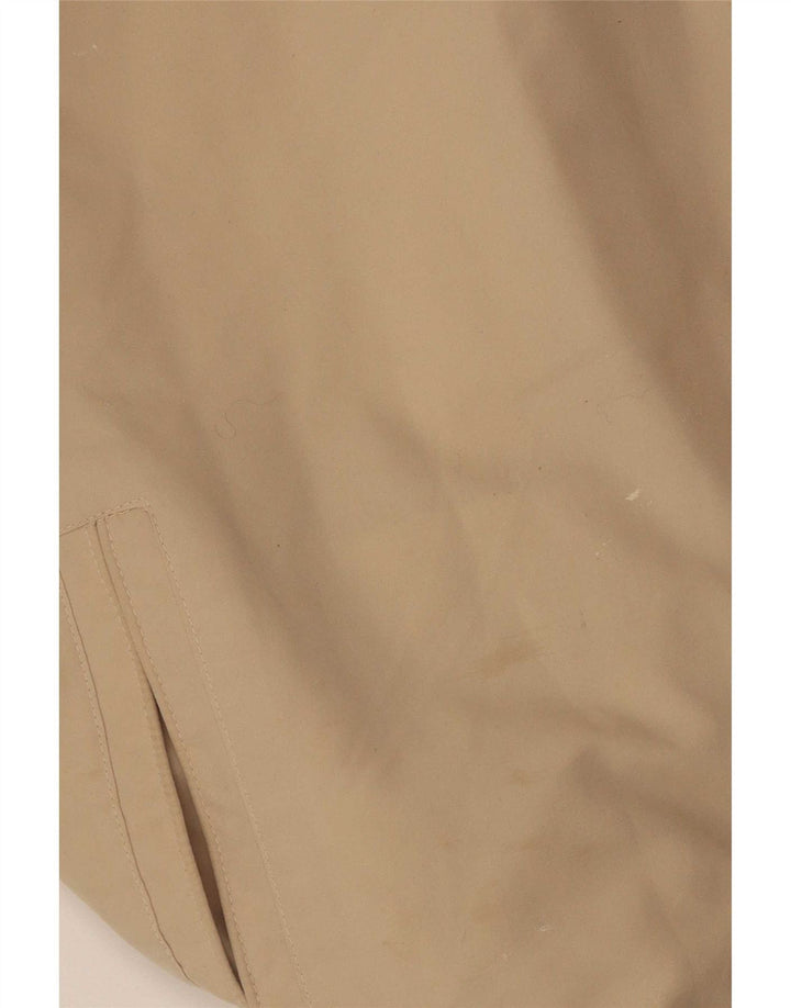 Nike Mens Tracksuit Top Jacket Large Beige Colourblock Polyester