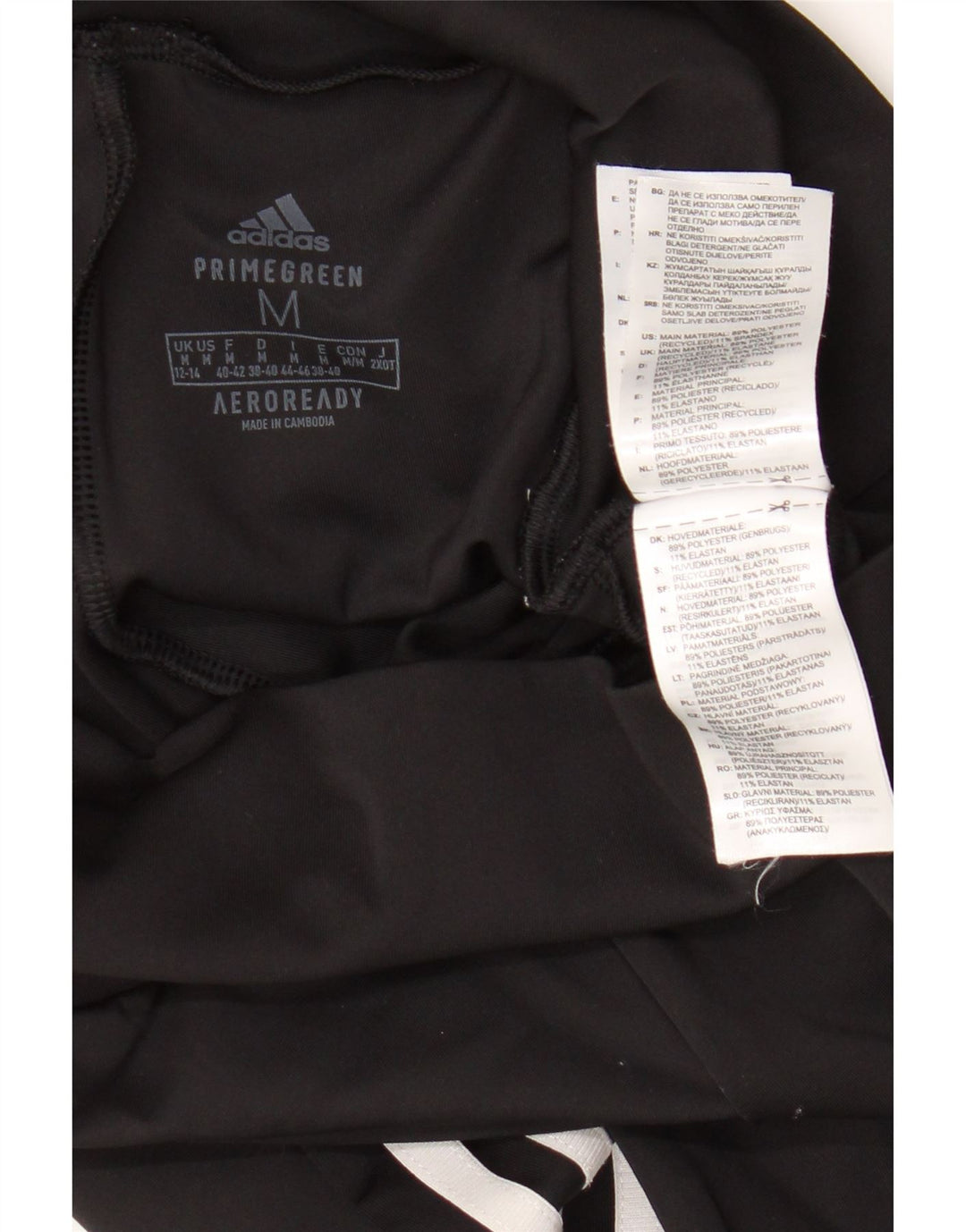 Adidas Womens Aeroready Sport Shorts UK 12/14 Medium Black Polyester