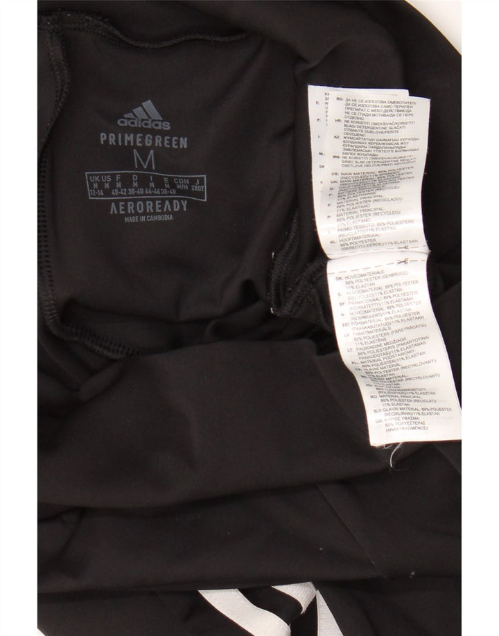 Adidas Womens Aeroready Sport Shorts UK 12/14 Medium Black Polyester
