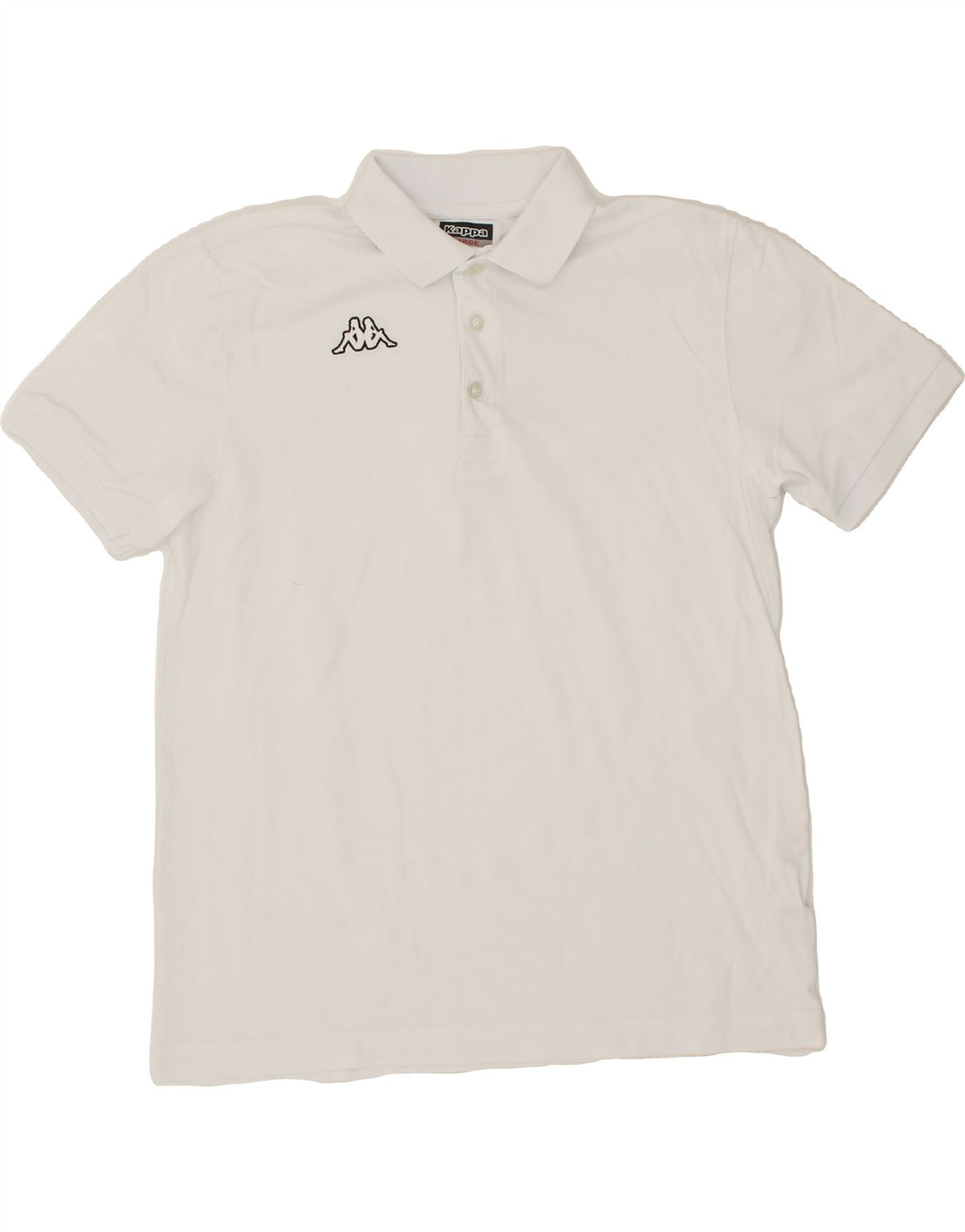 KAPPA Mens Polo Shirt Large White Cotton Vintage Kappa and Second-Hand Kappa from Messina Hembry 