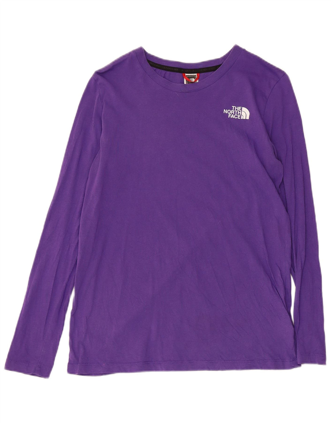 THE NORTH FACE Womens Graphic Top Long Sleeve UK 10 Small Purple Cotton