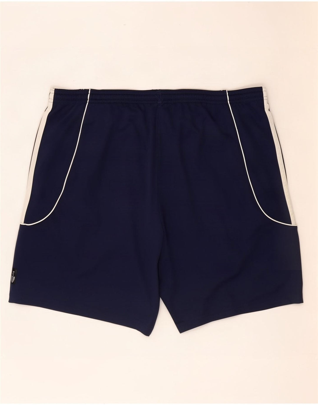 Adidas Mens Climalite Graphic Sport Shorts Large Navy Blue Polyester