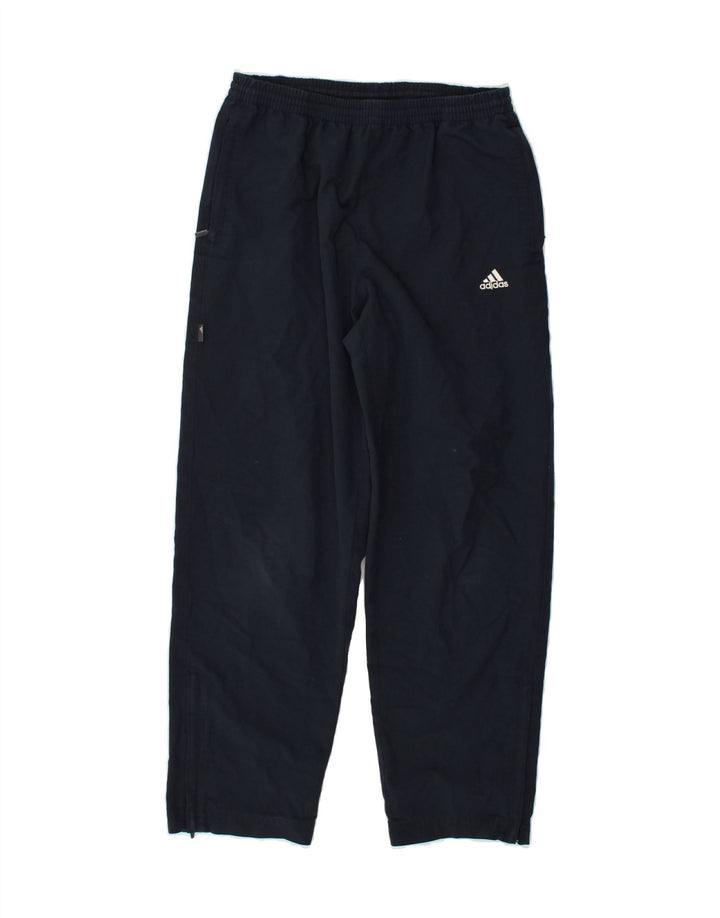 ADIDAS Boys Tracksuit Trousers 11-12 Years Navy Blue Polyester | Vintage Adidas | Thrift | Second-Hand Adidas | Used Clothing | Messina Hembry 