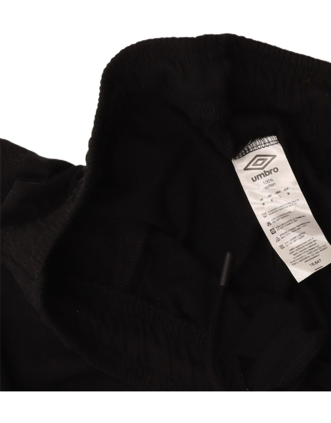 UMBRO Mens Sport Shorts Medium Black Cotton