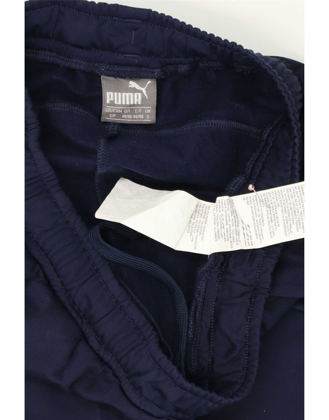 Puma Mens Tracksuit Trousers Joggers Small Navy Blue Polyester