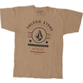 VOLCOM Womens Graphic T-Shirt Top UK 14 Medium Brown Cotton Vintage Volcom and Second-Hand Volcom from Messina Hembry 