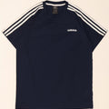 Adidas Mens Climalite T-Shirt Top Medium Navy Blue Polyester