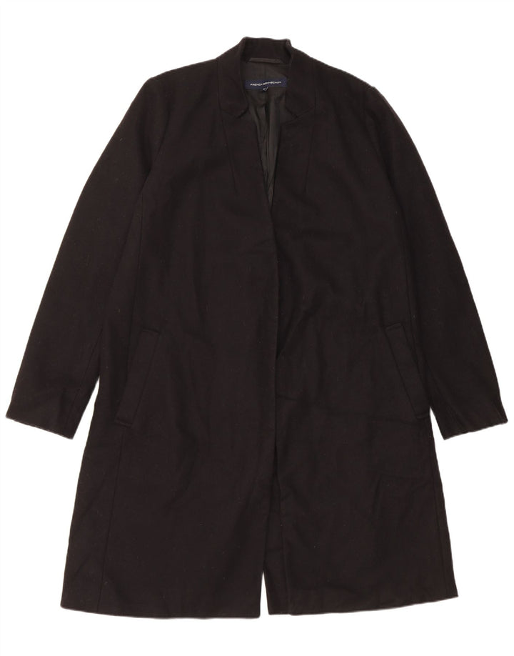 French Connection Womens Oversized Overcoat UK 12 Medium Black Wool