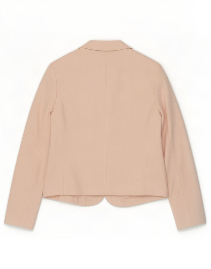 Marks & Spencer Womens Autograph Blazer Jacket UK 12 Medium Pink Polyester