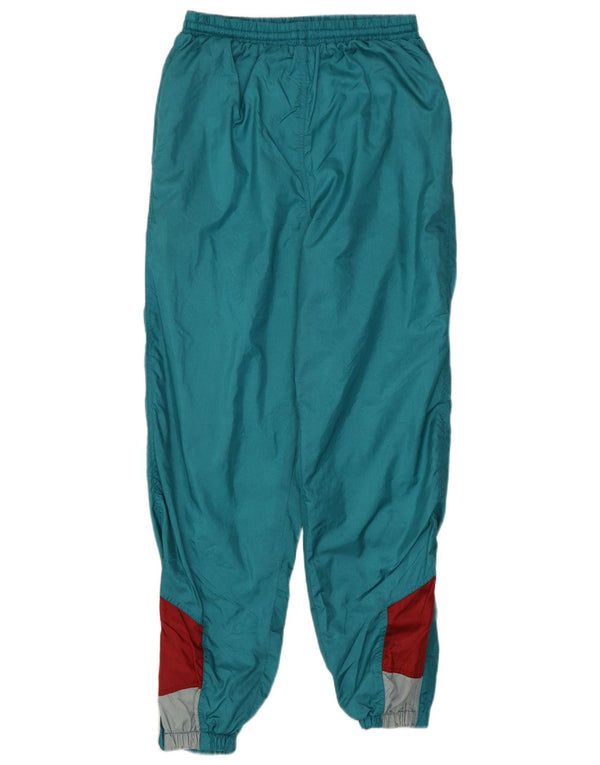 Vintage Womens Tracksuit Trousers Joggers UK 16 Large Green Colourblock