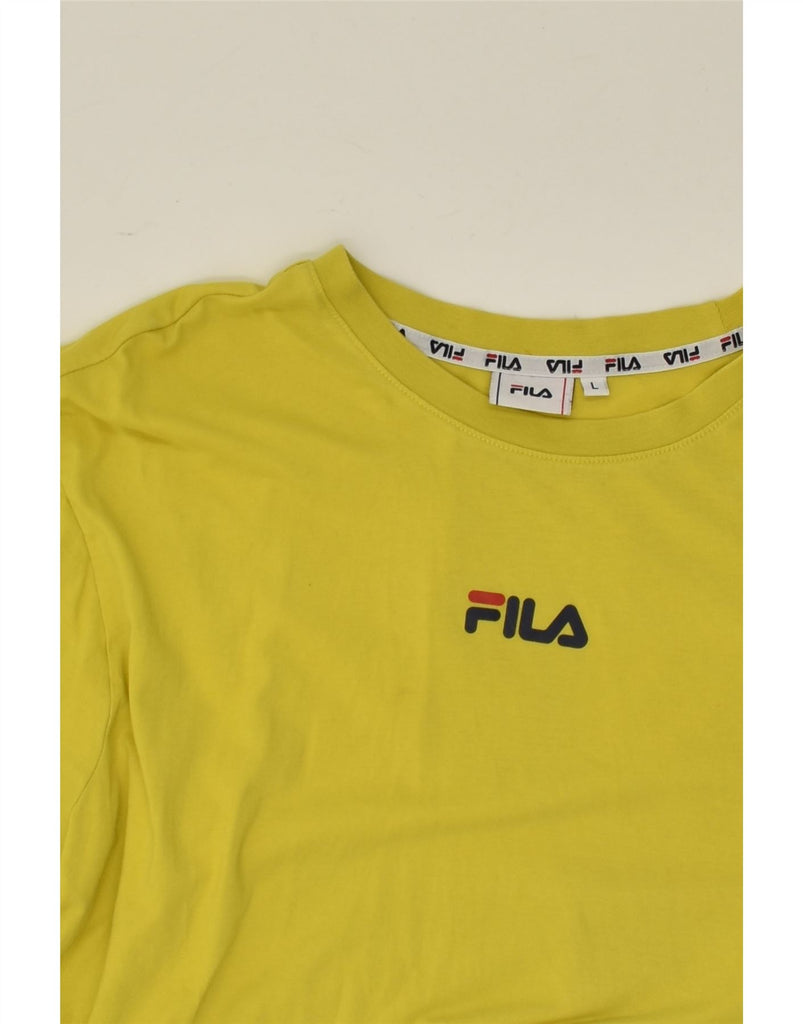 FILA Mens Graphic T-Shirt Top Large Green Cotton | Vintage Fila | Thrift | Second-Hand Fila | Used Clothing | Messina Hembry 