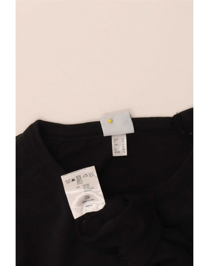 Arena Mens Graphic T-Shirt Top Medium Black Cotton
