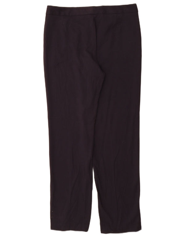 Marks & Spencer Womens Suit Trousers UK 12 Medium W32 L31 Navy Blue