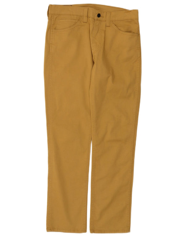 Levi's Mens 511 Slim Casual Trousers W32 L30 Yellow Cotton