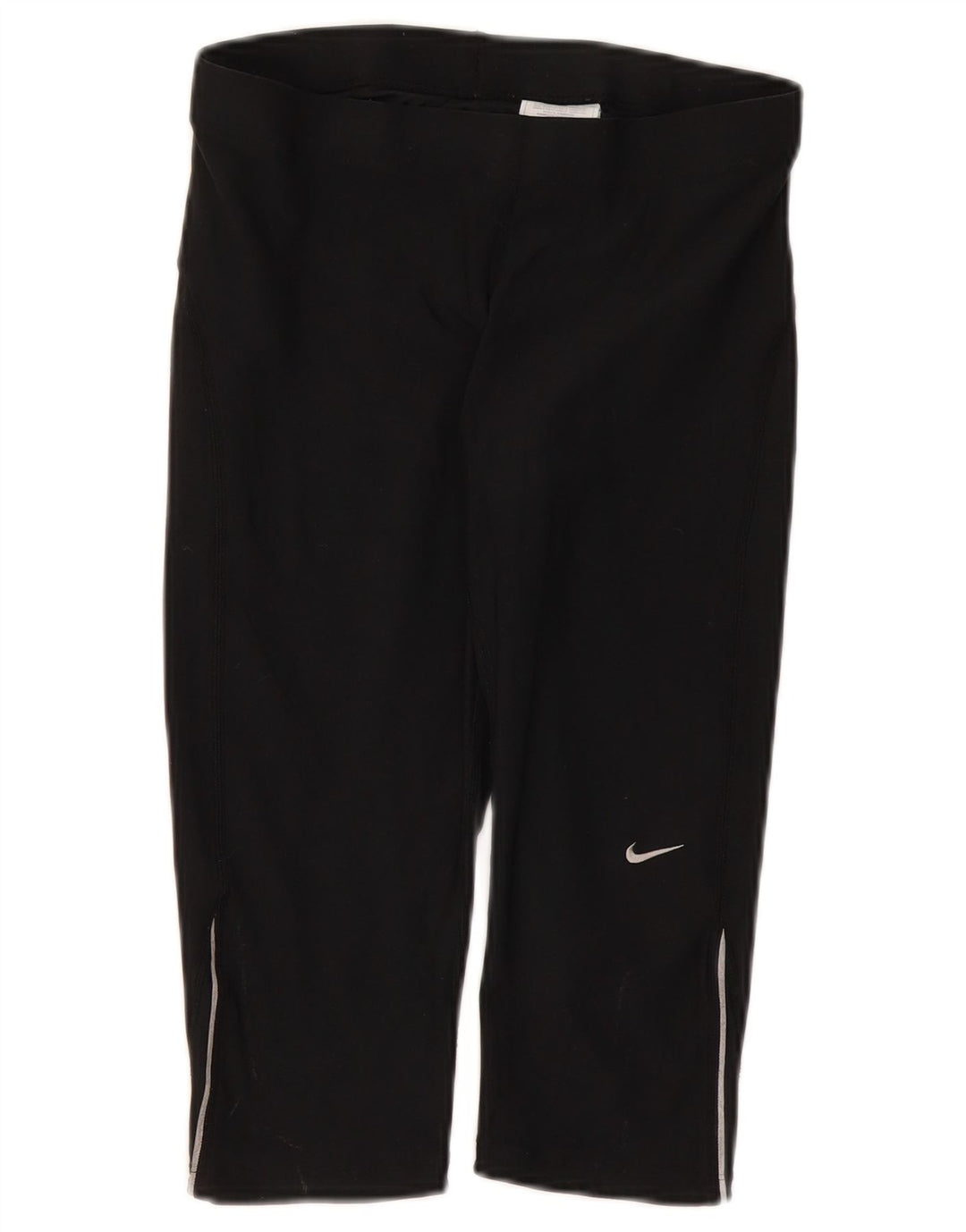 Nike Womens Capri Leggings UK 10/12 Medium Black Polyester
