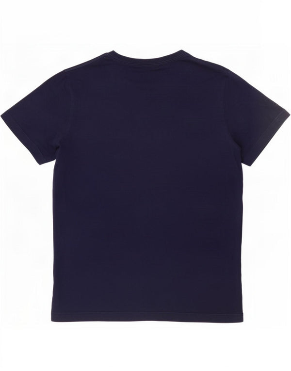 Puma Mens Graphic T-Shirt Top Medium Navy Blue Cotton