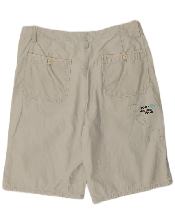 Rip Curl Mens Graphic Casual Shorts W34 Large Beige Cotton
