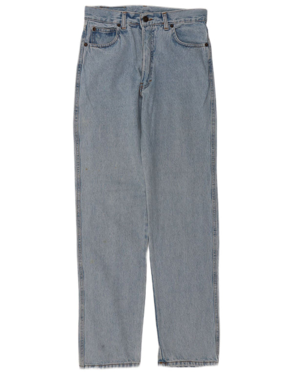 Invicta Girls High Waist Straight Jeans 13-14 Years W26 L31 Blue Cotton