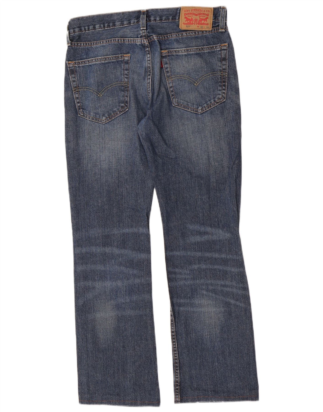 Levi's Mens 527 Bootcut Jeans W30 L29 Blue Cotton
