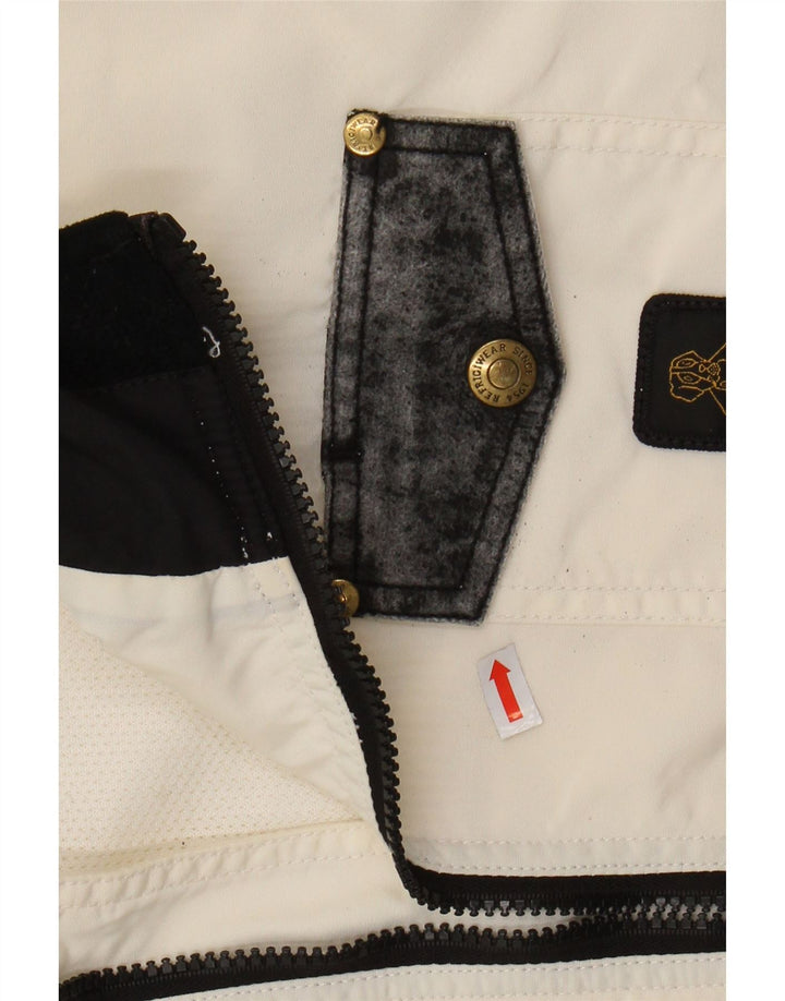 REFRIGIWEAR Womens Coolmax Bomber Jacket UK 14 Medium White Nylon
