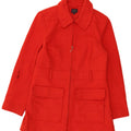 Marks & Spencer Womens Overcoat UK 12 Medium Red Acrylic