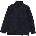 VINTAGE Mens Rain Jacket UK 38 Medium Navy Blue Polyamide | Vintage Vintage | Thrift | Second-Hand Vintage | Used Clothing | Messina Hembry 