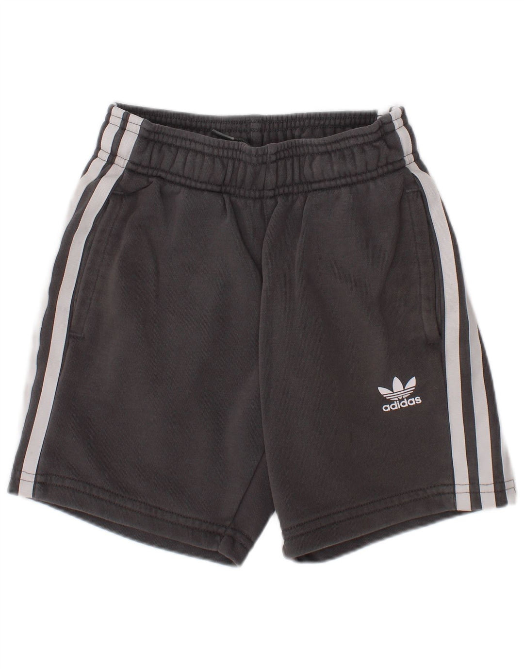 Adidas Boys Sport Shorts 5-6 Years Grey Cotton Sports