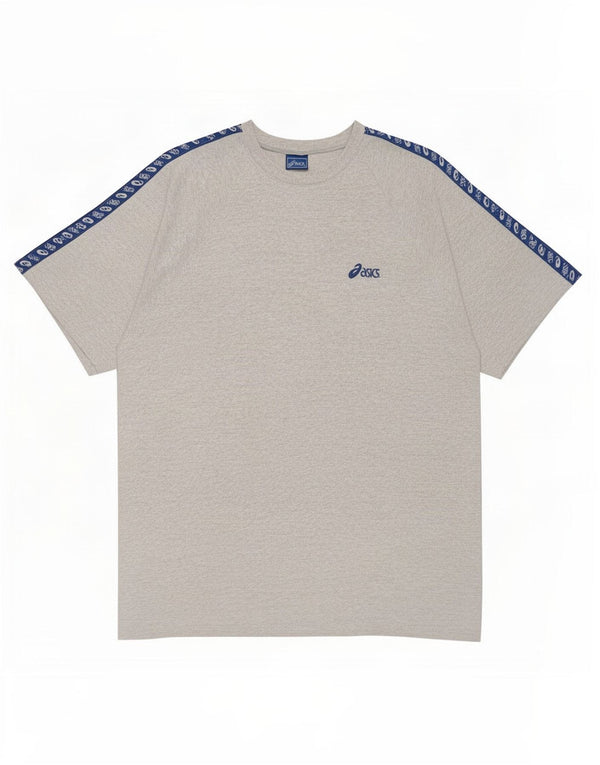 Asics Mens Graphic T-Shirt Top 2XL Grey