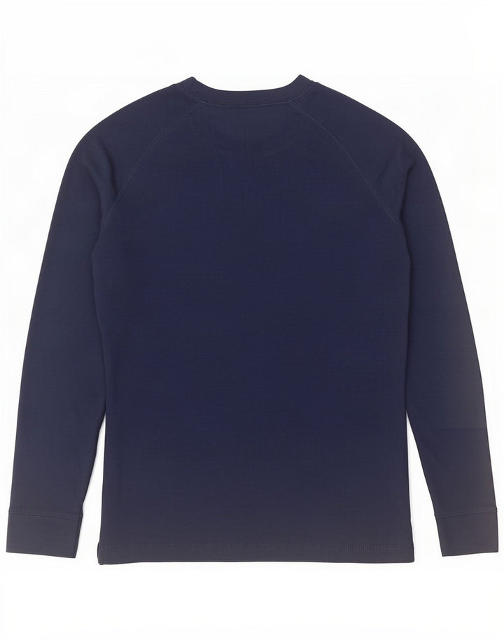 Mountain Warehouse Womens Top Long Sleeve UK 12 Medium Navy Blue Polyester