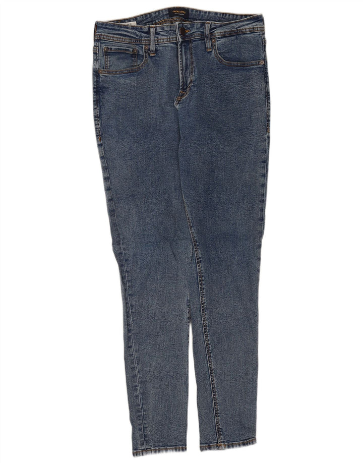 JACK & JONES Mens Slim Jeans W33 L32 Blue Cotton