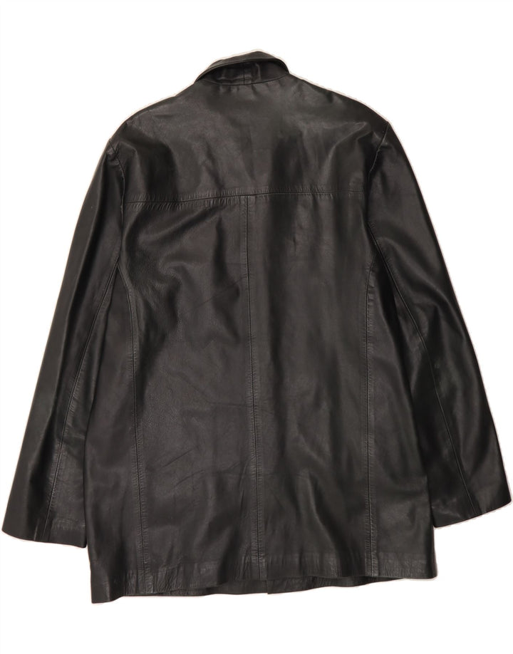 VINTAGE Mens Leather Jacket UK 42 XL Black Leather Vintage Vintage and Second-Hand Vintage from Messina Hembry 