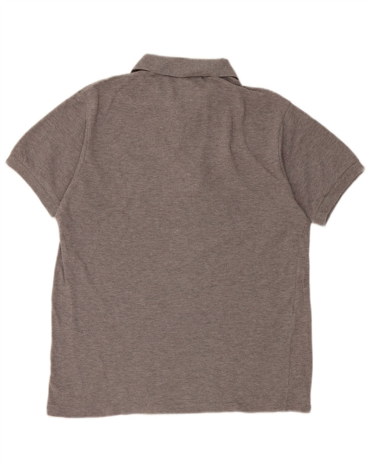 Lacoste Mens Polo Shirt Size 3 Small Grey Cotton