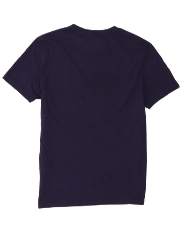 Lyle & Scott Mens T-Shirt Top Small Navy Blue Cotton