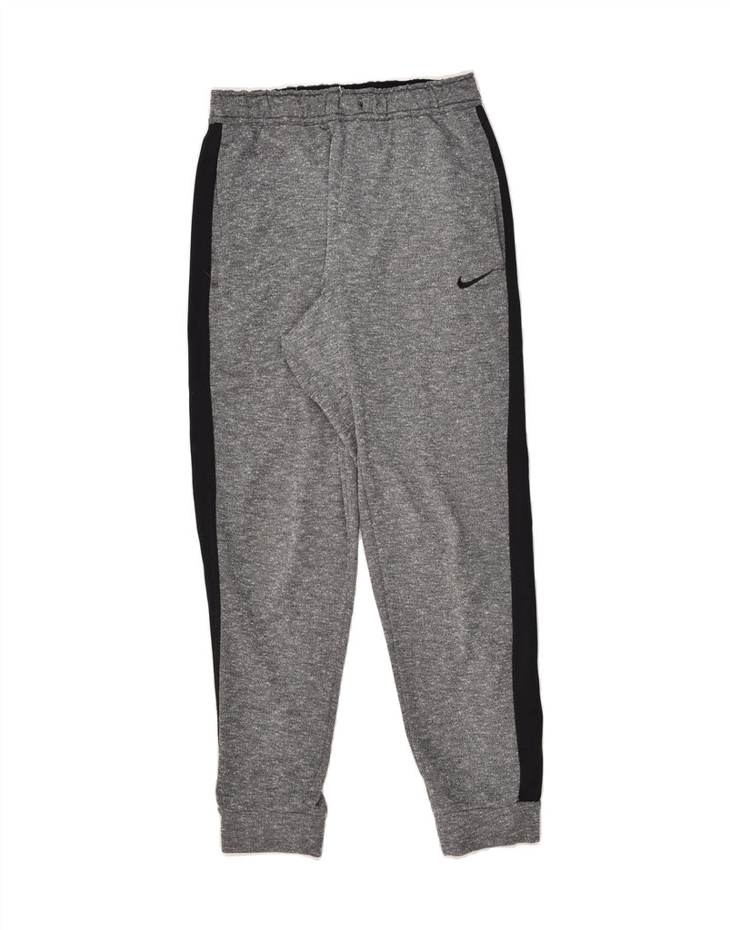 NIKE Mens Dri Fit Tracksuit Trousers Joggers Small Grey Colourblock | Vintage Nike | Thrift | Second-Hand Nike | Used Clothing | Messina Hembry 