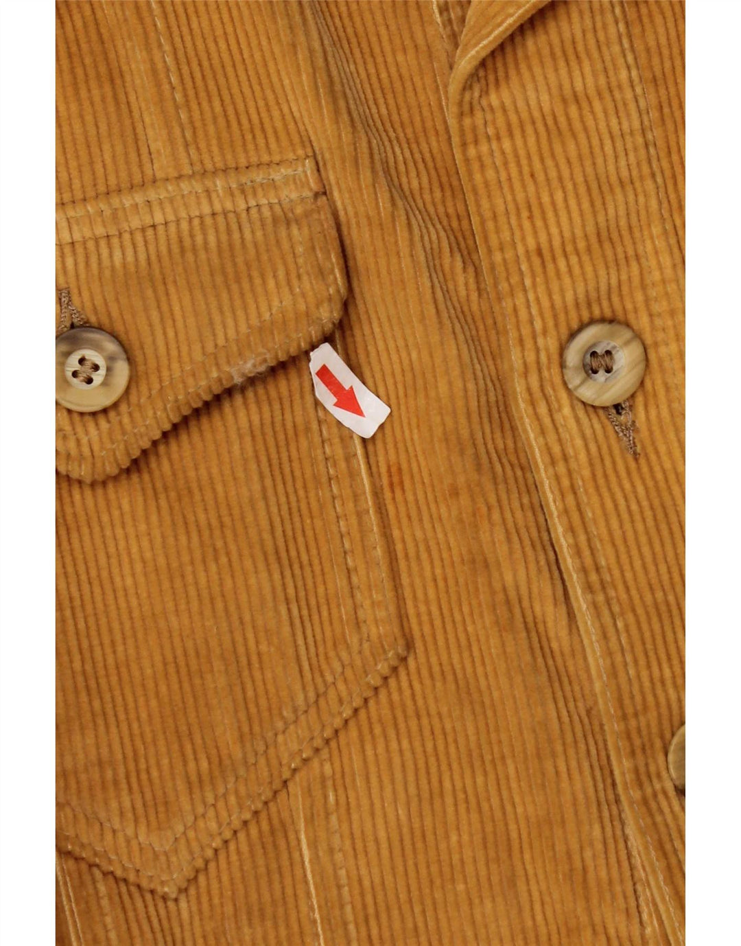 Jaeger Mens Corduroy Jacket IT 52 XL Beige Cotton