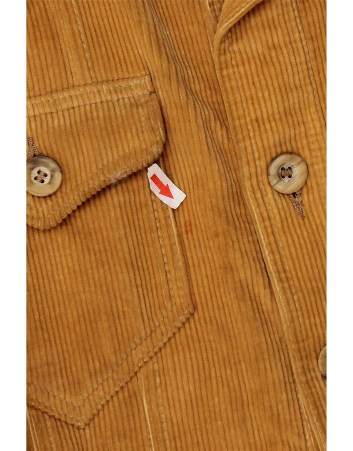 Jaeger Mens Corduroy Jacket IT 52 XL Beige Cotton