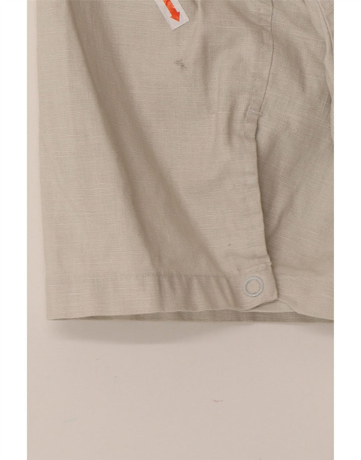 LEVI'S Mens Short Sleeve Shirt XL Grey Linen