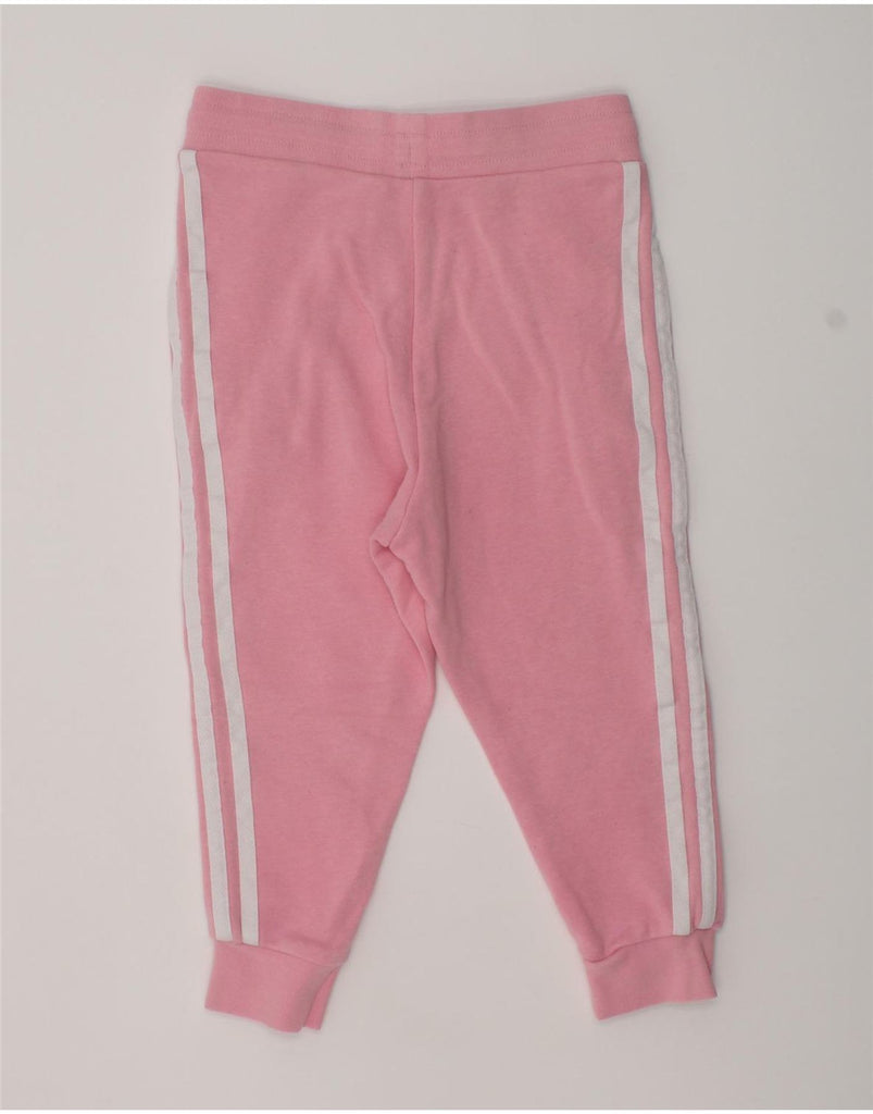 ADIDAS Girls Tracksuit Trousers Joggers 3-4 Years Pink Cotton | Vintage Adidas | Thrift | Second-Hand Adidas | Used Clothing | Messina Hembry 