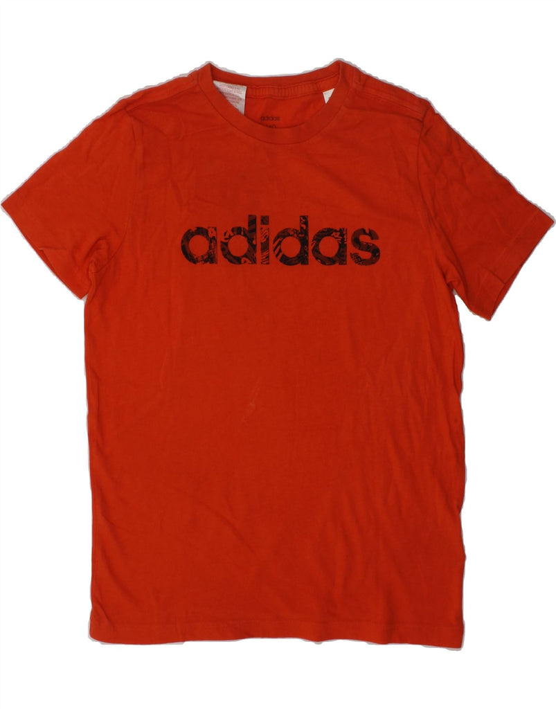 ADIDAS Boys Graphic T-Shirt Top 9-10 Years Red Cotton | Vintage Adidas | Thrift | Second-Hand Adidas | Used Clothing | Messina Hembry 