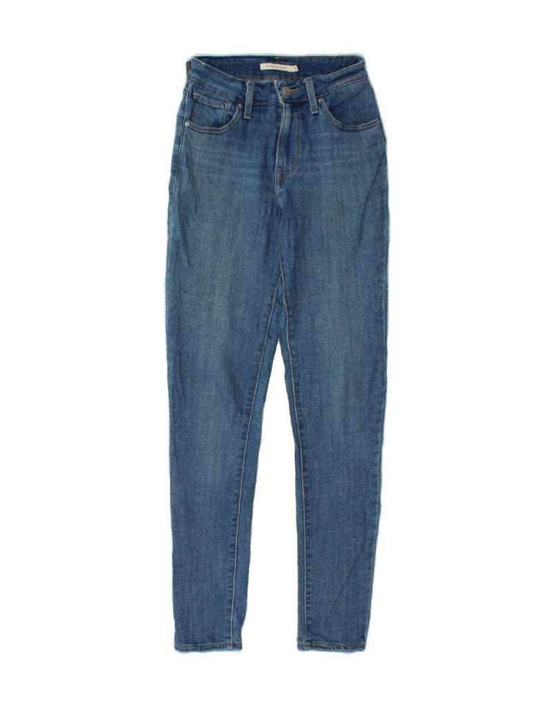 LEVI'S Womens 721 High Rise Skinny Jeans W25 L30 Blue Cotton Vintage Levi's and Second-Hand Levi's from Messina Hembry 