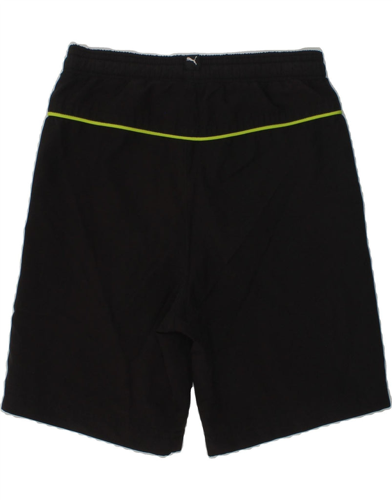 PUMA Boys Graphic Sport Shorts 7-8 Years Black | Vintage Puma | Thrift | Second-Hand Puma | Used Clothing | Messina Hembry 