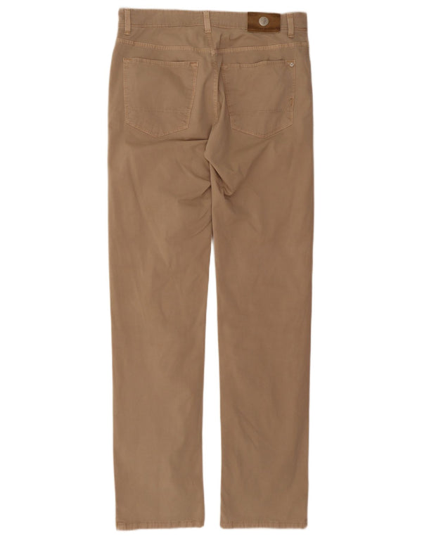 TRUSSARDI Mens Straight Casual Trousers IT 48 Medium W32 L33 Beige