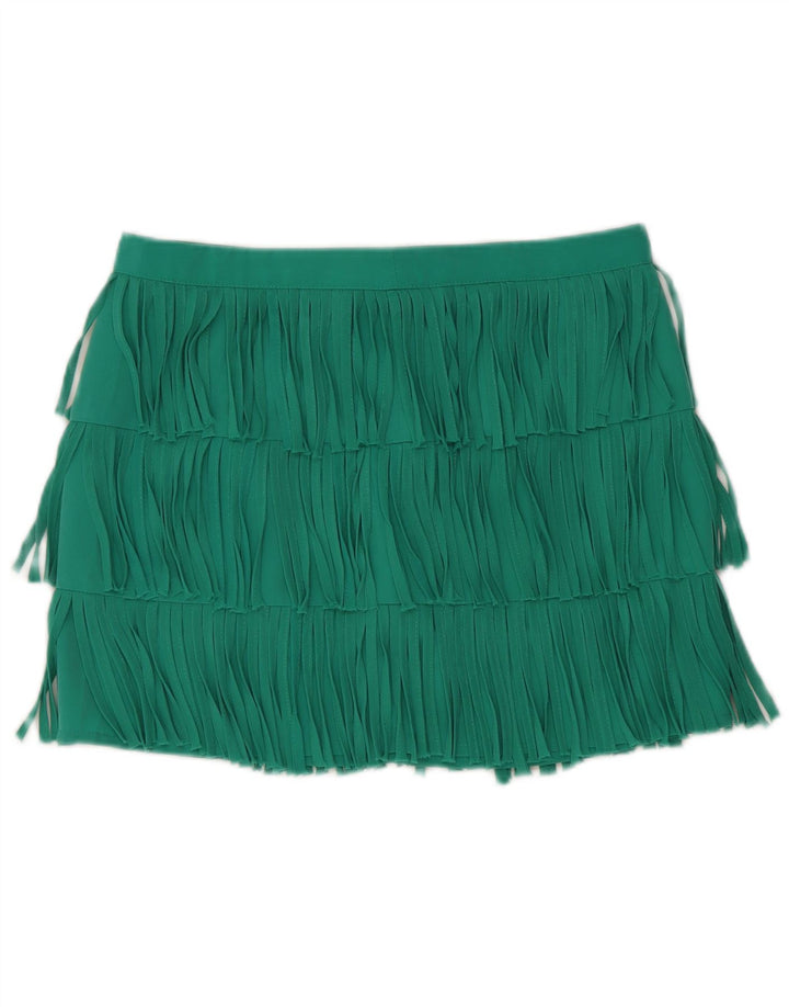 Zara Womens Mini Skirt Medium W28  Green Polyester