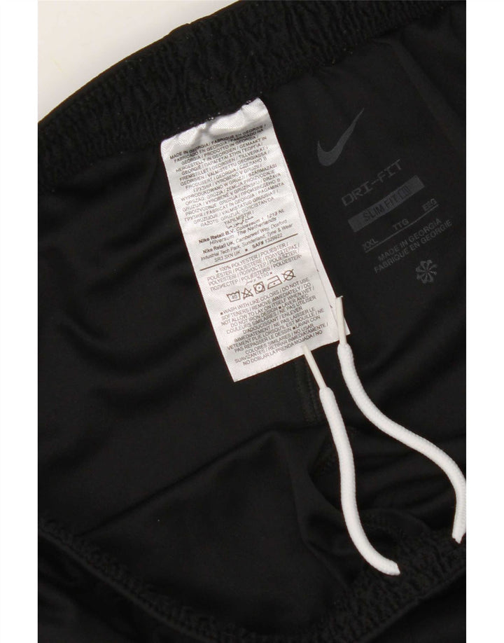 Nike Mens Dri Fit Slim Sport Shorts 2XL Black Polyester