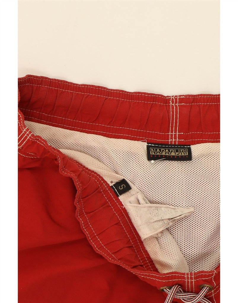 NAPAPIJRI Mens Swimming Shorts Small  Red Polyester Vintage Napapijri and Second-Hand Napapijri from Messina Hembry 